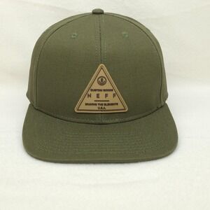 Neff Hat Snapback Mens One Size Green Twill Streetwear Skate Snowboard Y2K Patch